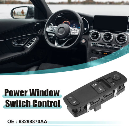 Front Power Window Switch Control for Chrysler 7-Button Black