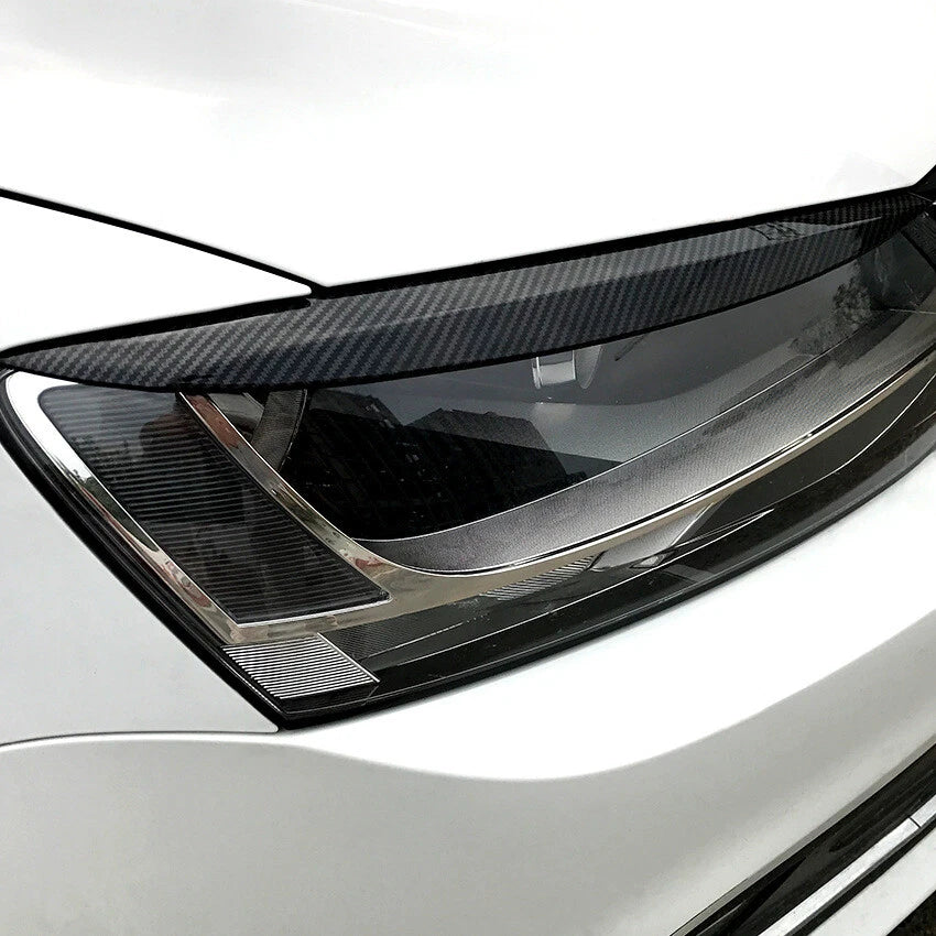 Headlight Eyelid Covers for VW Jetta MK6, Sagitar (2010-2018) Black 2 x