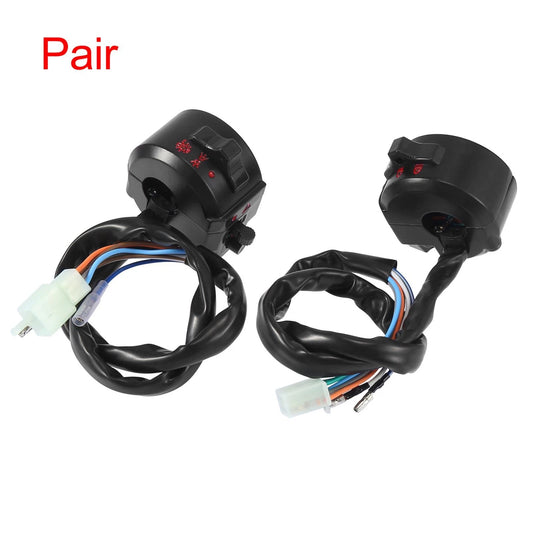 2 x Handle Bar Indicator Control Switch for Motorbike Motorcycle