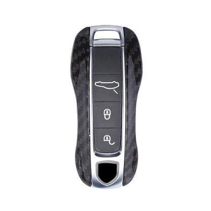 Carbon Fiber Key Case Cover for 2017-2018 Porsche Cayenne Panamera (2017-2018)