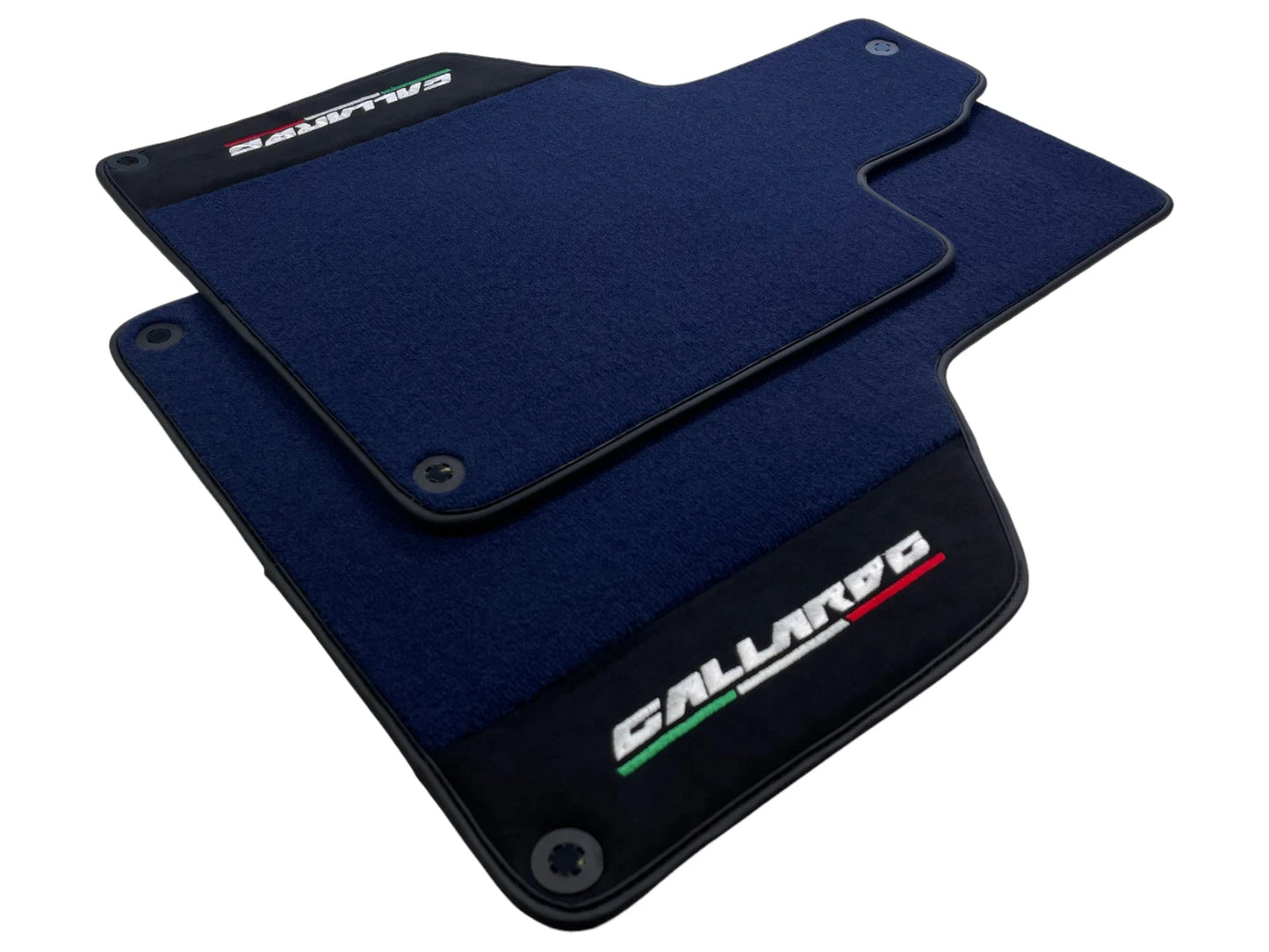 Floor Mats for Lamborghini Gallardo Dark Blue Tailored Carpets Alcantara Leather