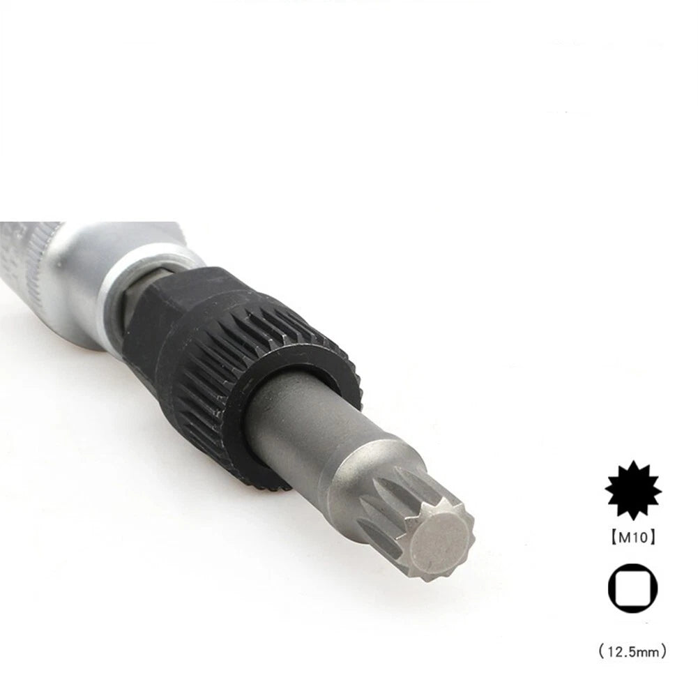 Clutch Pulley Removal Tool for Car Accessory Alternator Black Silver