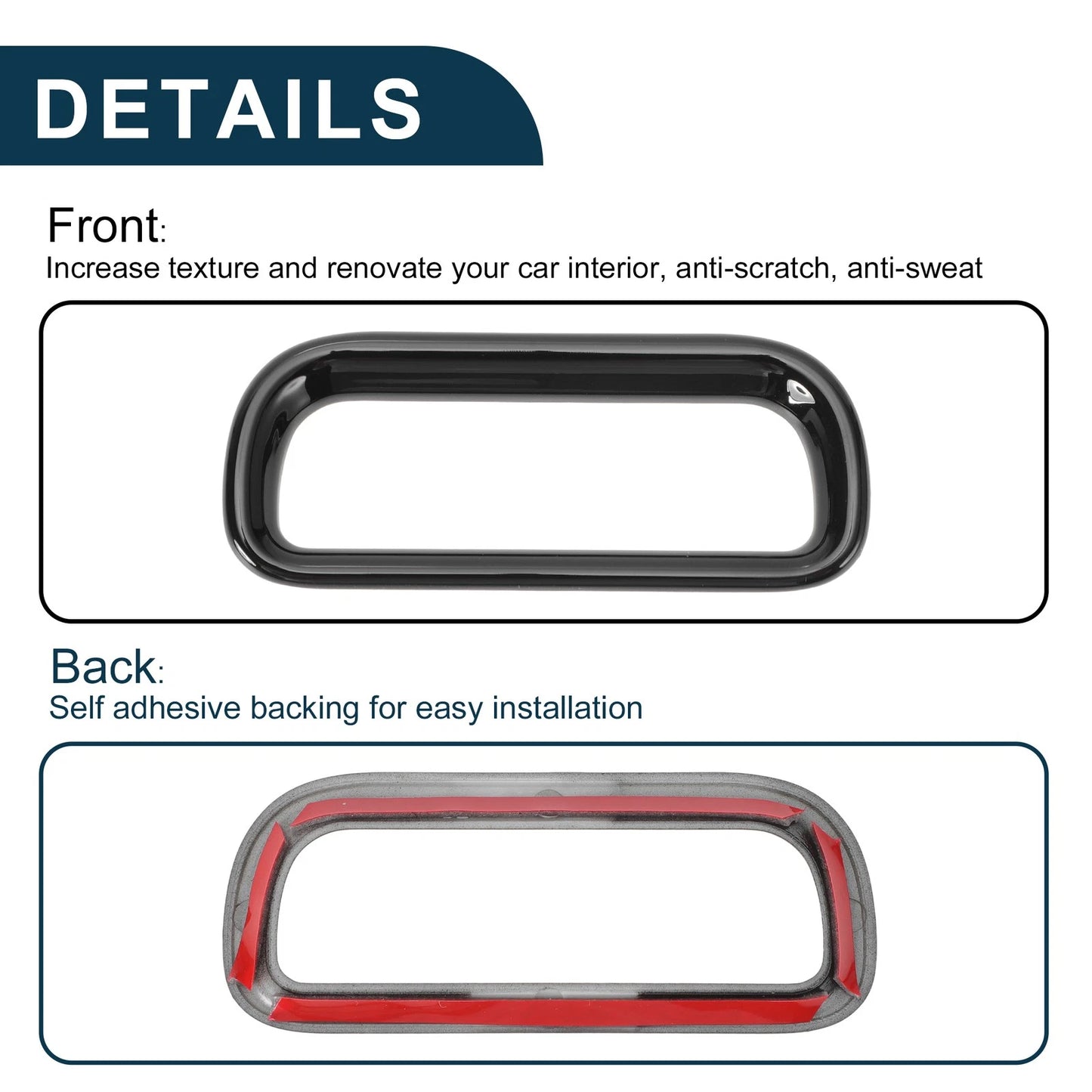 Warning Lamp Button Cover for Honda Vezel RV3/4/5/6 (2021-2024) - Black 1 Pcs