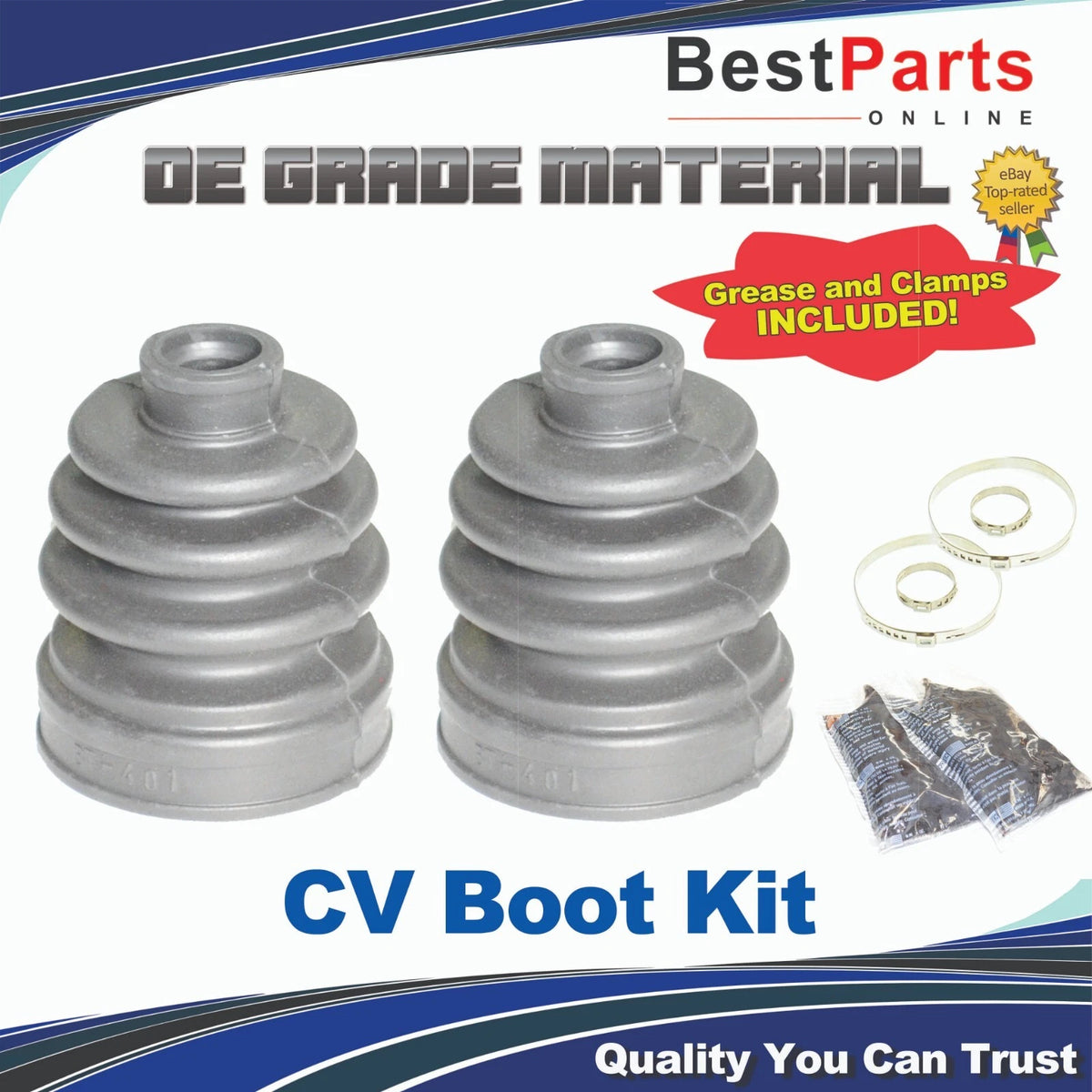 ATV CV Axle Boot / Rear 4x4 / Inner & Outer for Yamaha Grizzly 450 (2007–2014)
