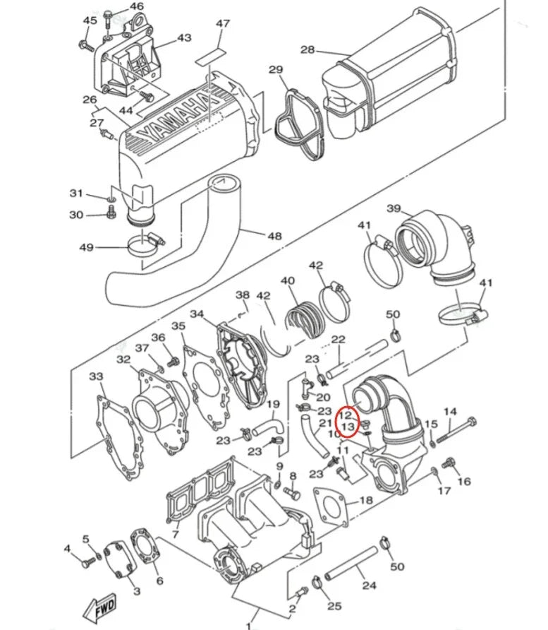 Yamaha Outboard Gearbox Drain/Fill Oil Screw + Washer for F115 Series