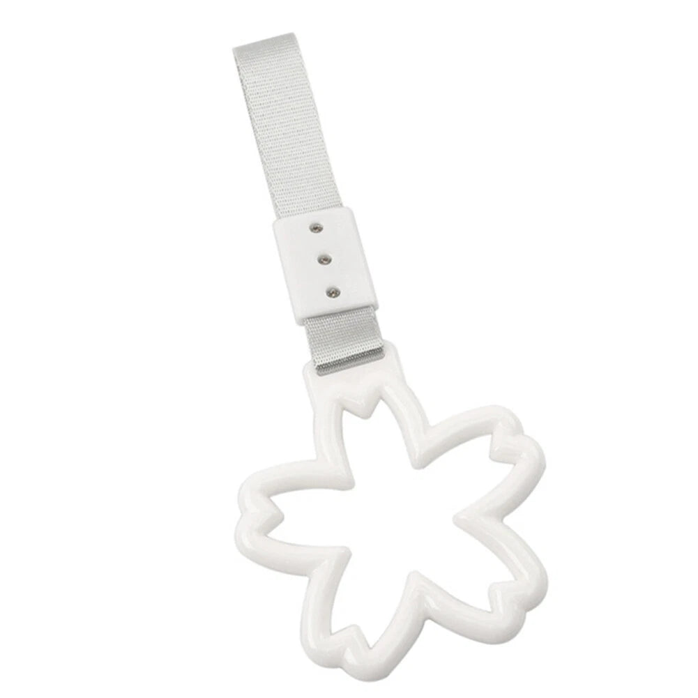 Cherry Blossom Ring Handle Strap for Car Train Bus Drift Charm Tools