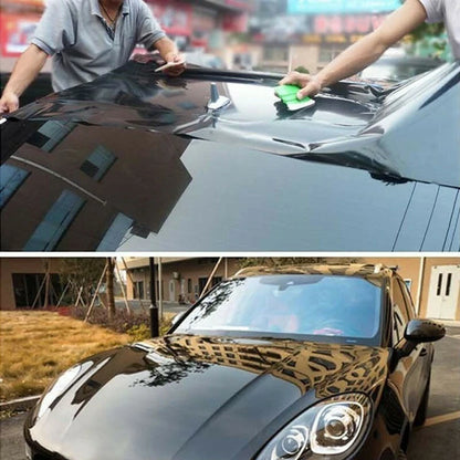 Gloss Black Vinyl Wrap Film Car Sticker Decal With Air Bubble