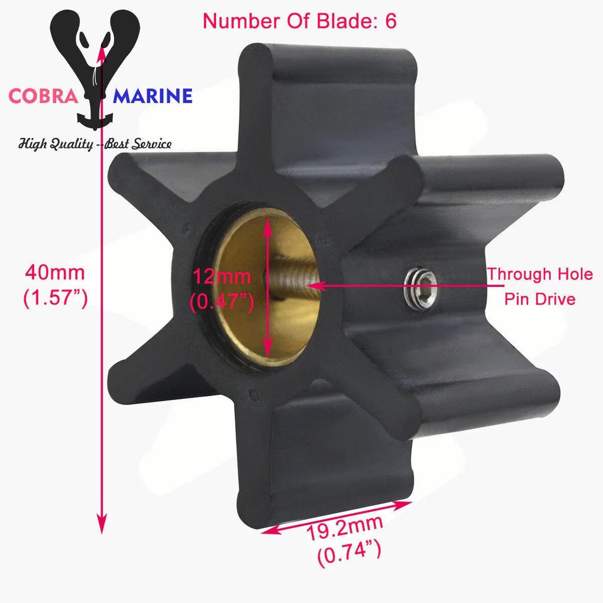 Inboard Pump Impeller Kit for Volvo
