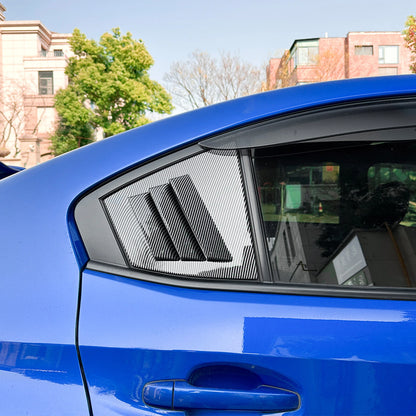 Rear Window Louver Trim for Subaru WRX STI (2014-2021) 2 x Carbon Look
