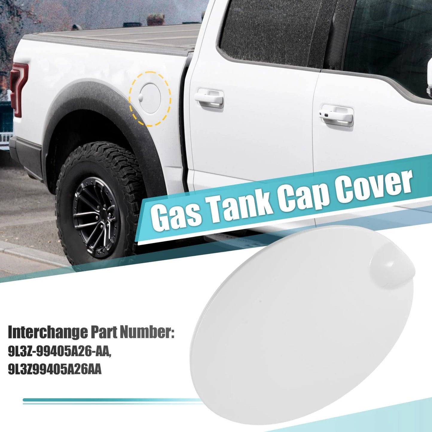 Fuel Gas Tank Door Filler Cover for Ford F-150 (2009-2014)