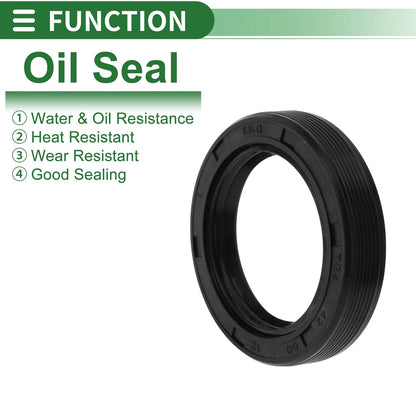 Oil Seal / 42x60x12mm / Rotary Shaft Seal NBR Rubber Black for Make Model