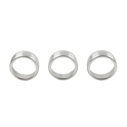 Silver AC Climate Control Knob Ring Covers for Subaru Forester XV Crosstrek WRX (2014-2021)