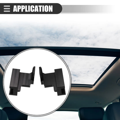 Sunroof Track Repair Kit for Ford Edge (2007-2014) Aluminum Alloy Black