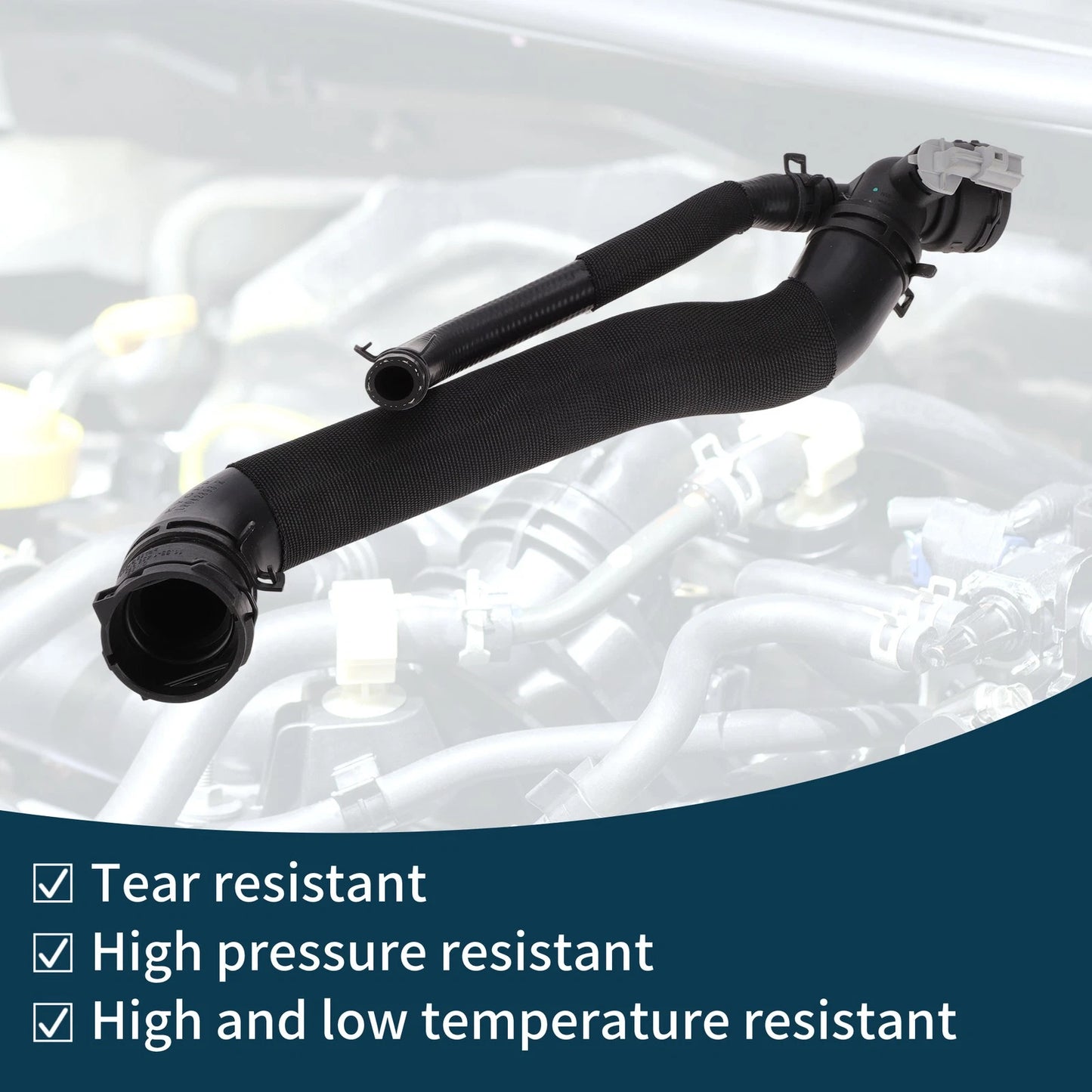 Radiator Hose for Land Rover Range Rover Sport (2014) - Rubber Black 1 Pc