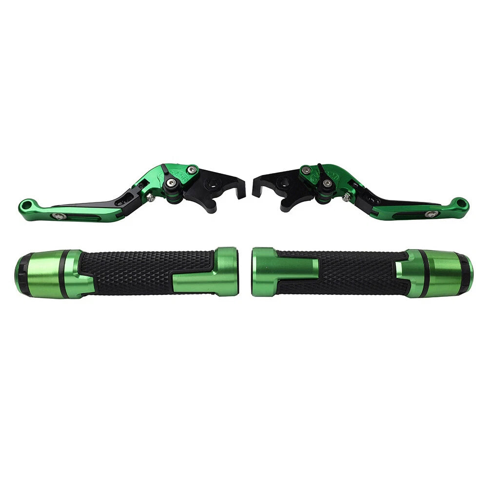 Extendable Brake Clutch Levers & Handlebar Grips for Kawasaki ZX6RR (2003-2004)