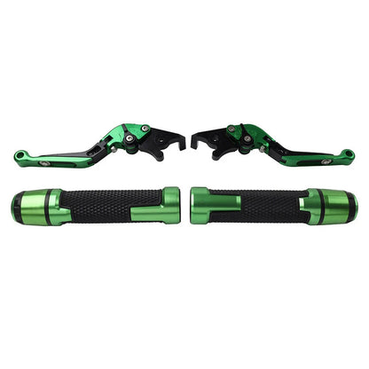 Extendable Brake Clutch Levers & Handlebar Grips for Kawasaki ZX6RR (2003-2004)