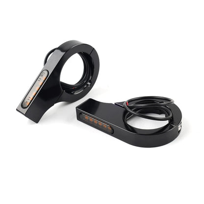 Amber LED Motorcycle Fork Turn Signal Lights for Harley Touring
