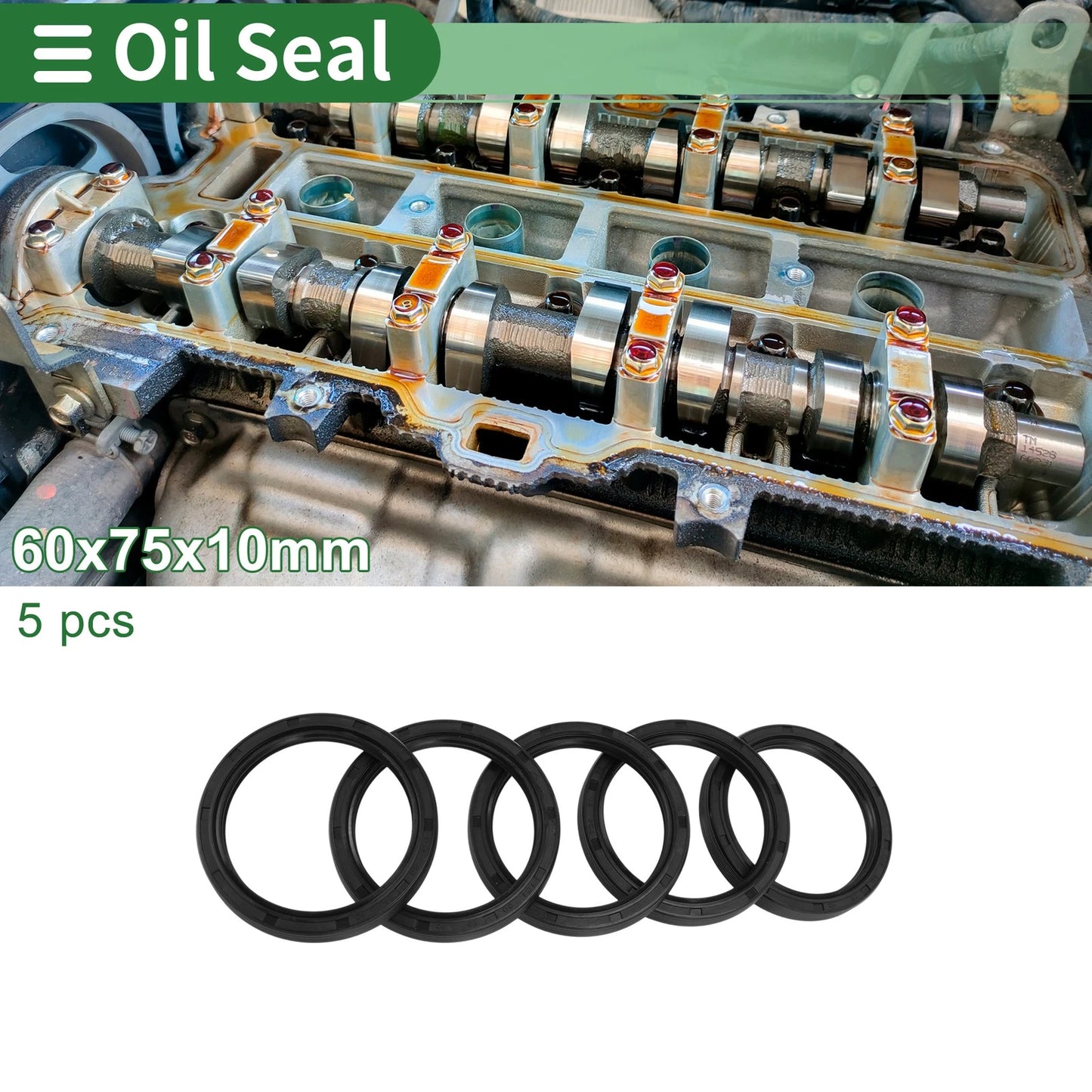 Oil Seal 60x75x10mm Seal Ring Rotary Shaft Seal NBR Rubber
