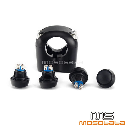 4-Button Turn Signal Momentary Switch for Harley Motorcycle 7/8'' Handlebar