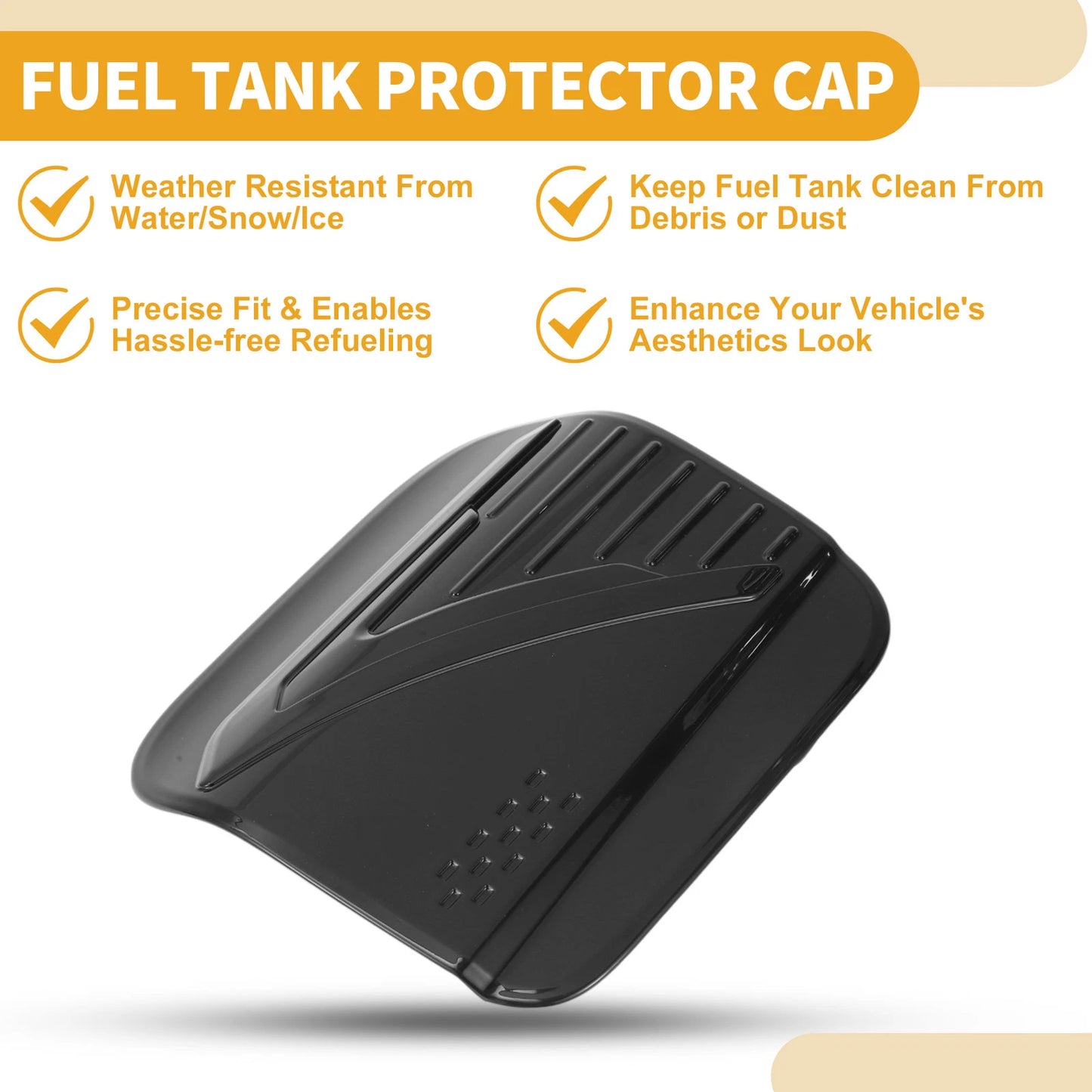 Fuel Tank Door Cap for Toyota Camry (2024-2025) Black Gas Lid