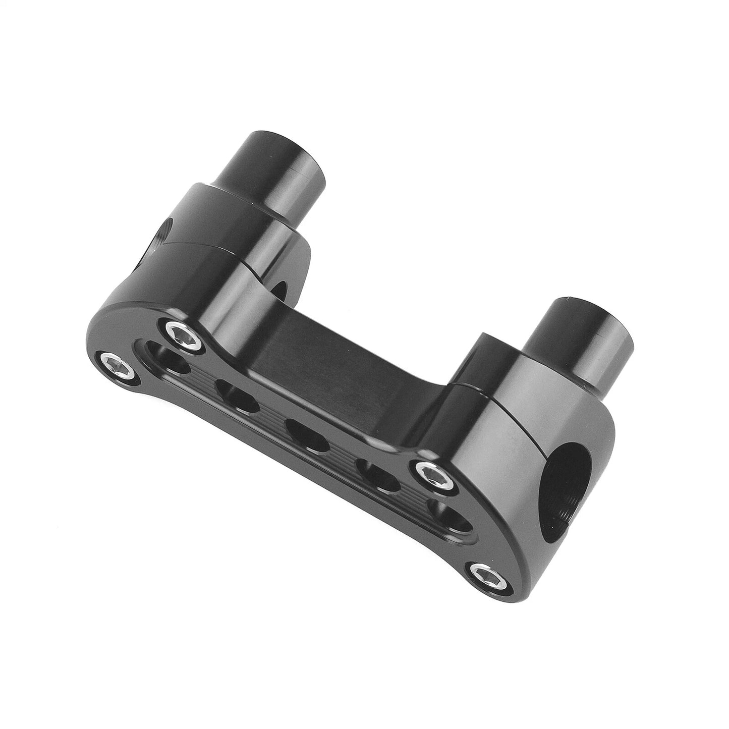 1pc Black Handle Bar Riser Clamp for Harley Dyna, Softail, Sportster (2006-2023)