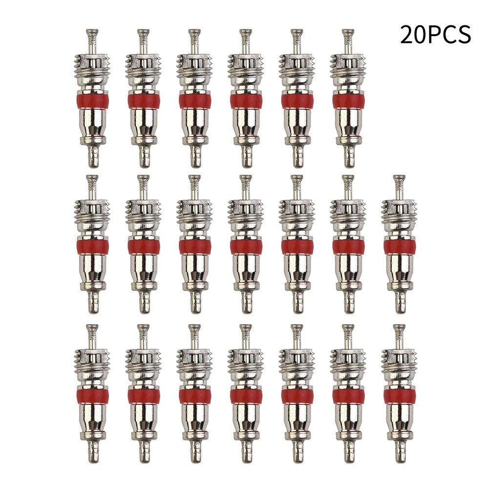20x Tyre Valve Core Insert W/ Remover Tool for Car Bike Motorcycle Wheel