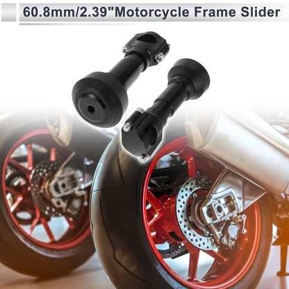 Slider Frame / 0.87-1.1 / Aluminum Alloy Plastic Motorcycle for All Bikes Black