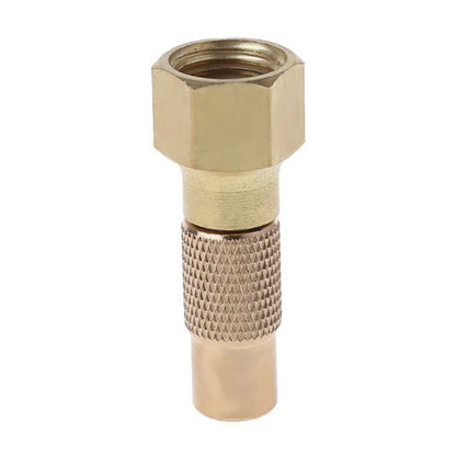 Threaded Tire Chuck for Quick Inflation Open Flow Through Design