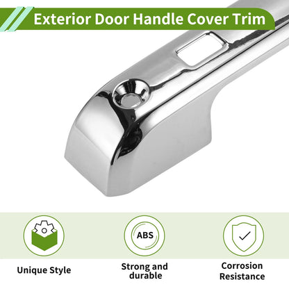 Silver Tone Exterior Door Handle Cover Trim for Ford F150