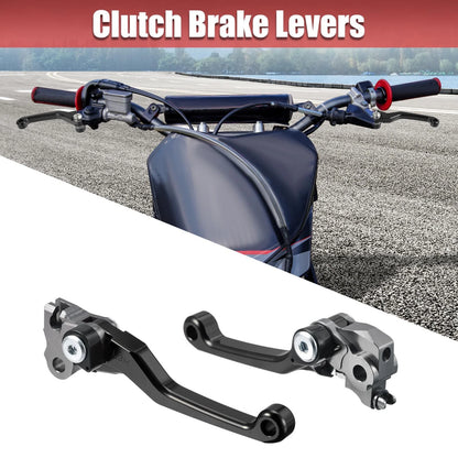 Pair Brake Clutch Levers Black for Honda CRF250R CRF450R (2007–2020)