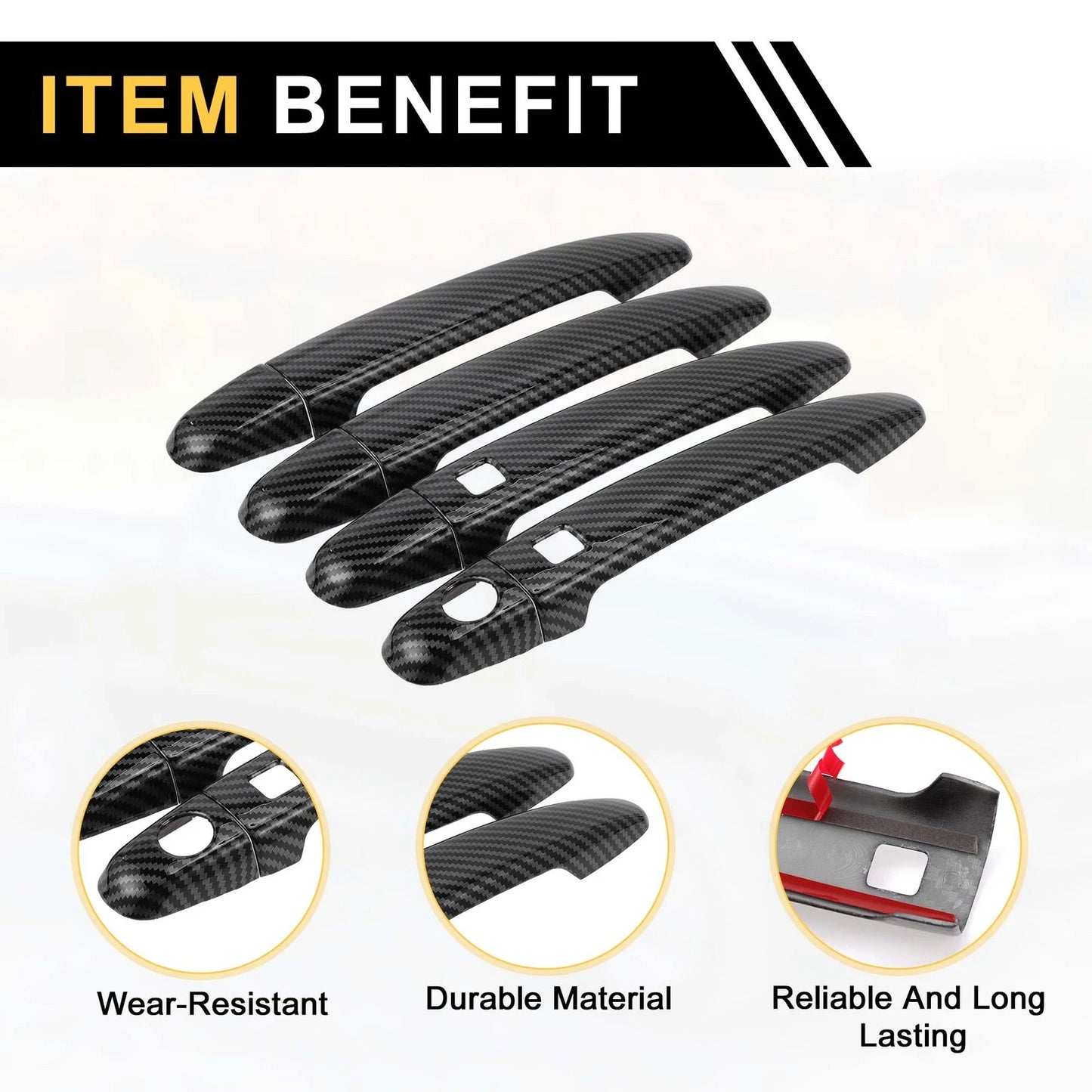 4 x Exterior Door Handle Covers for Toyota 4Runner (2003-2010)