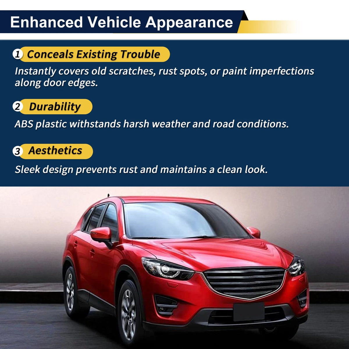 Lower Door Trim Garnish for Toyota Highlander (2001-2023)