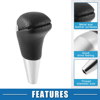Gear Shift Knob Stick Shifter for Toyota Land Cruiser Black Silver Tone