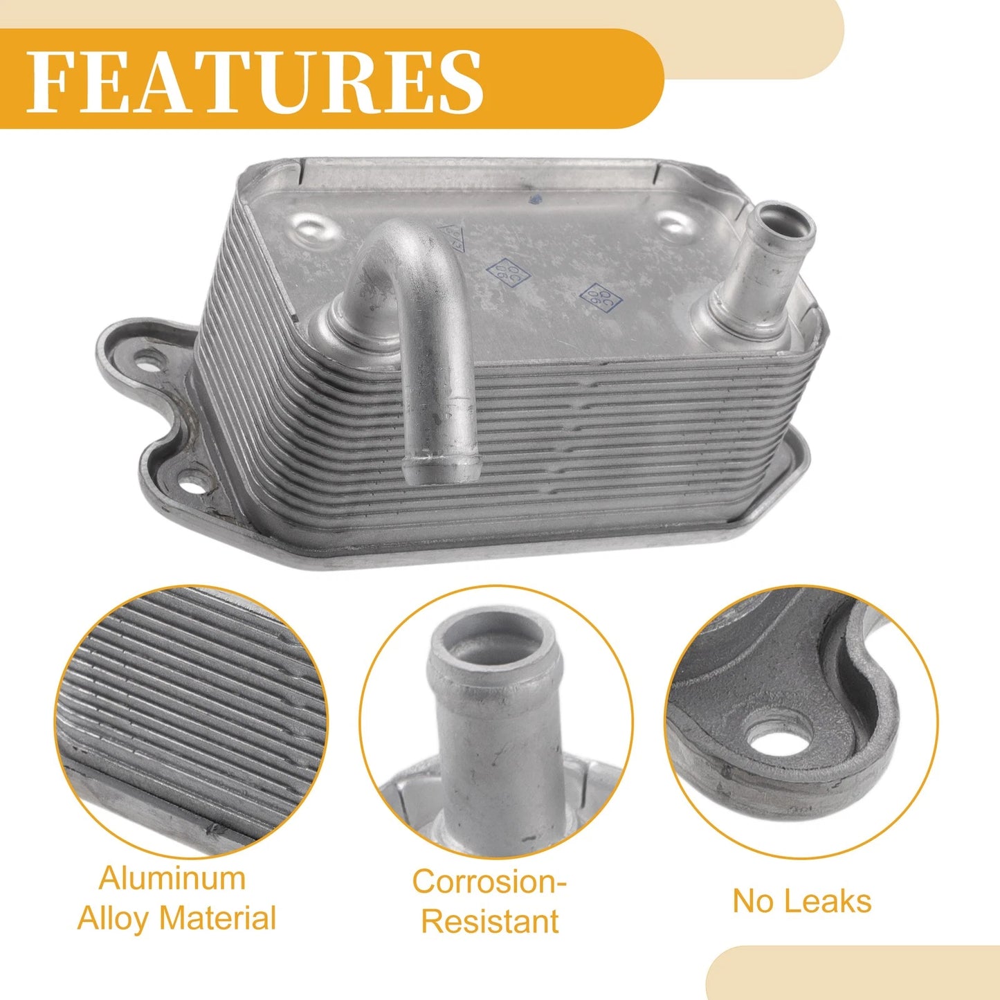 Engine Oil Cooler for Volvo S80, XC90 (2000-2016)