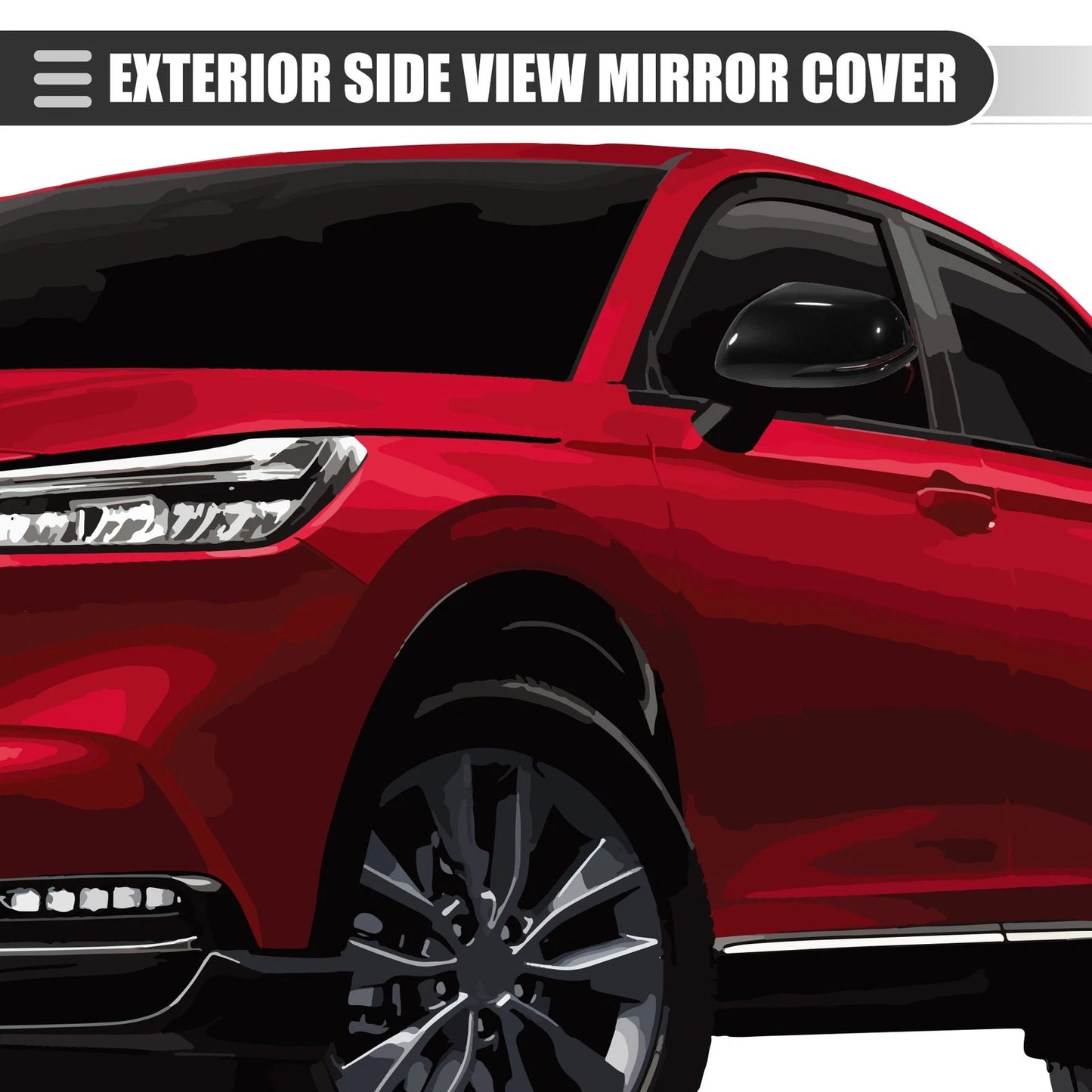 Left Side View Mirror Cover Trim for Honda CR-V (2012-2016)