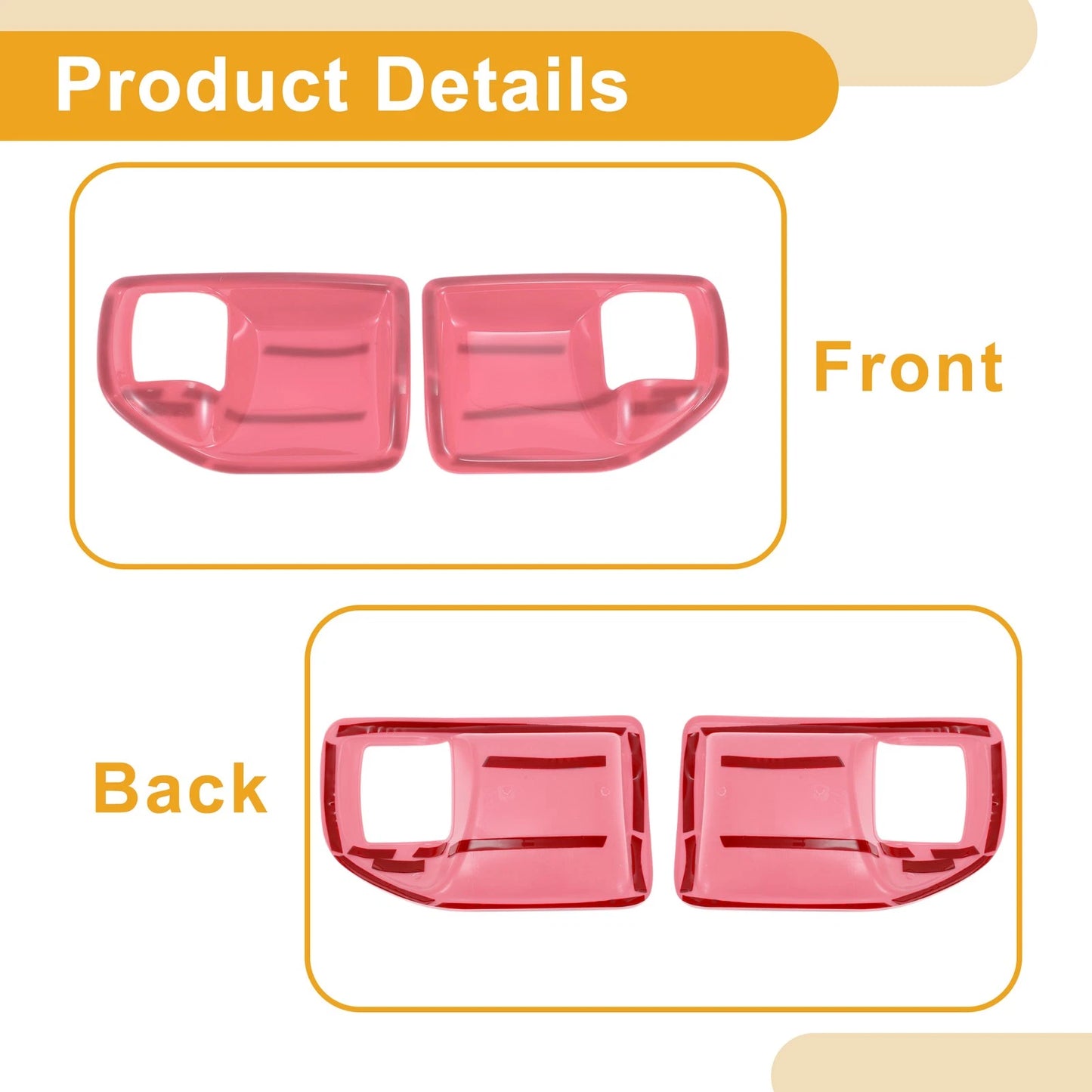 Interior Door Handle Bowl Cover Trim for Jeep Wrangler JK (2011-2017)