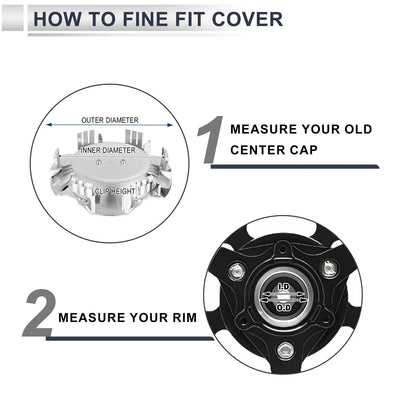 Hub Center Cap 6-Lug for Chevrolet Silverado 1500 (2007-2013)