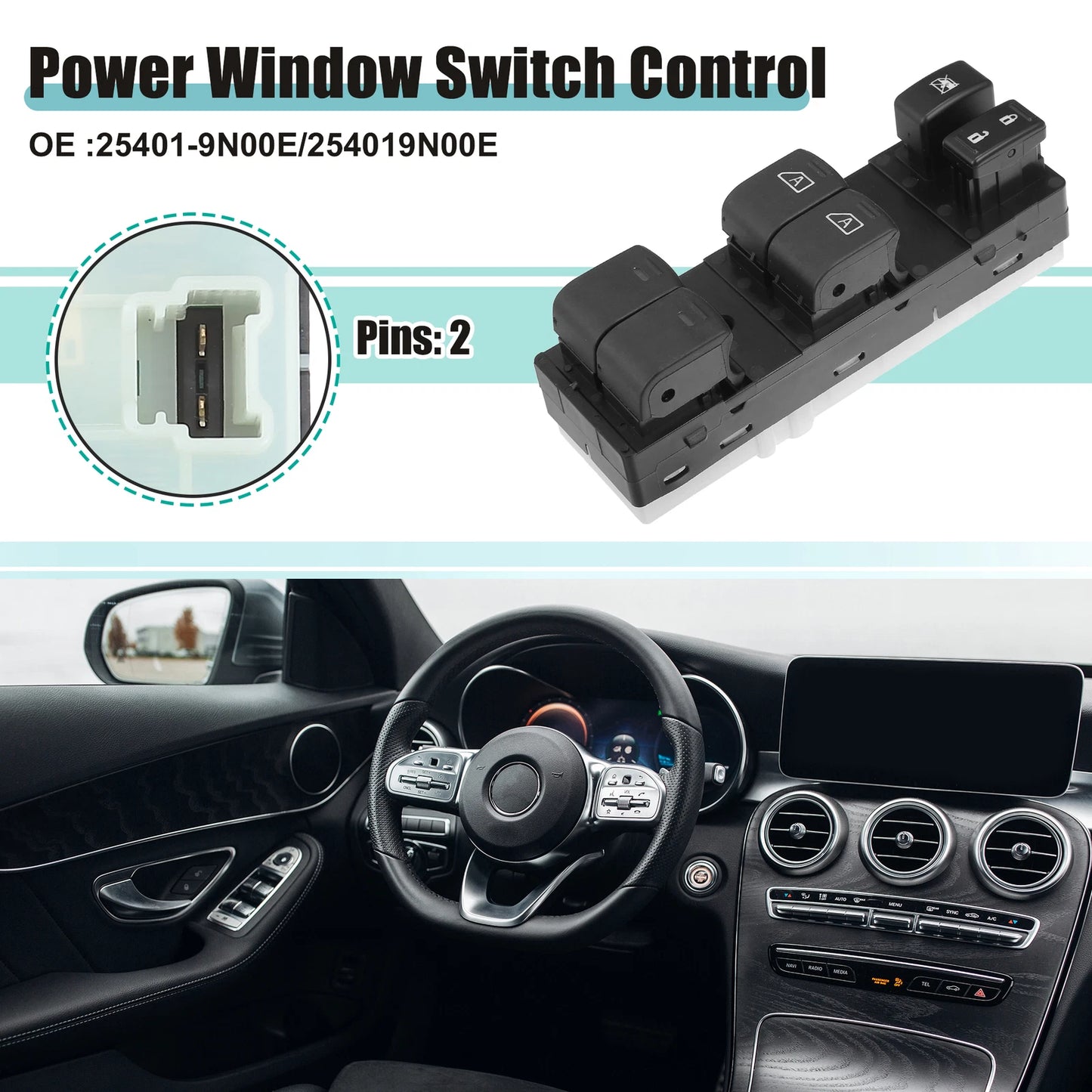Power Window Switch for Nissan Maxima (2000-2003)