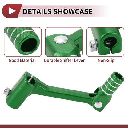 Folding Motorcycle Gear Shifter Lever for Bosuer Cheetah Green