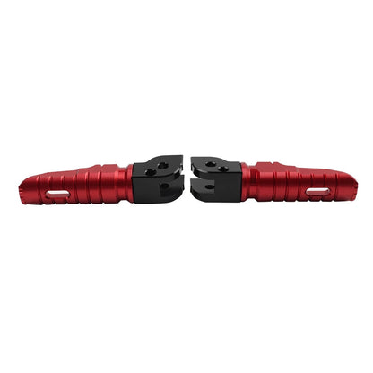 Red Passenger Rear Footrests Pegs for Ducati Monster 696 2008-2014, 796 2011-2014