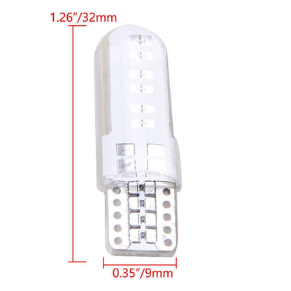 20 x T10 COB Blue LED License Plate Lights for Car 12V (194, 168, W5W)