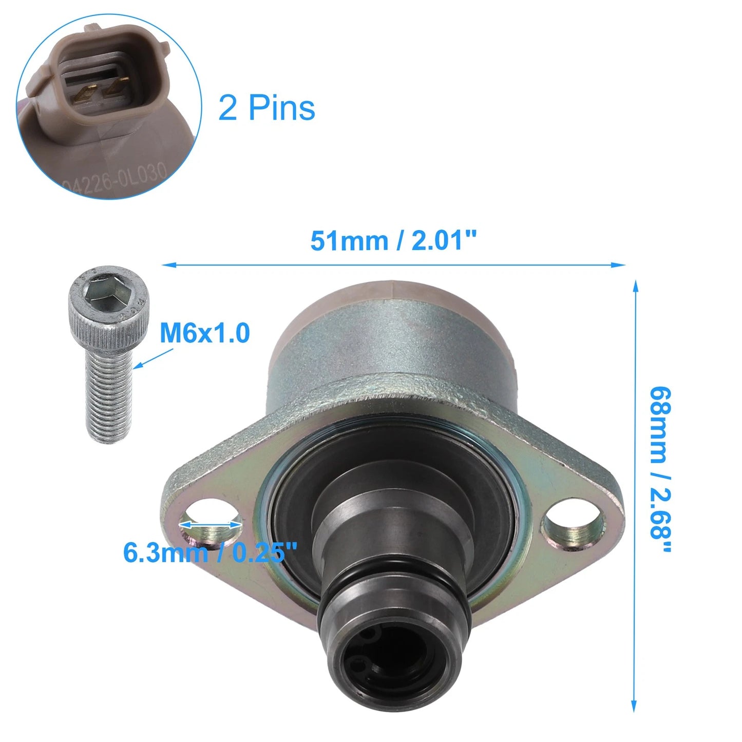 Fuel Pump Pressure Sensor for Toyota Avensis 2.0d 2.2d (2003-2018)