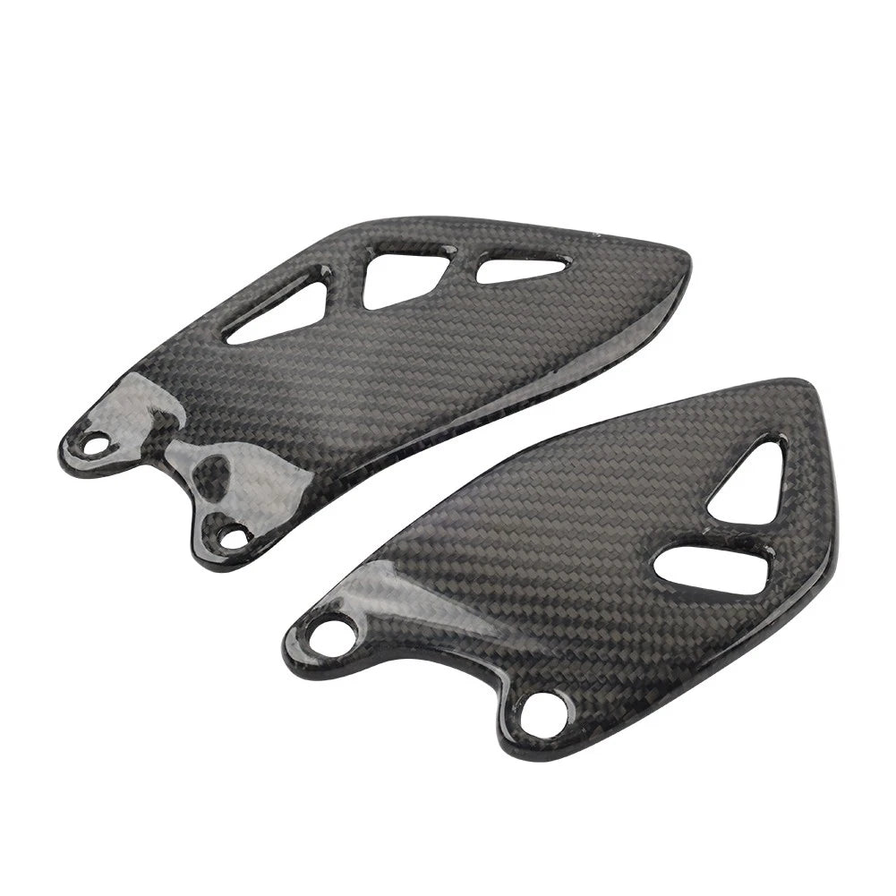 Carbon Fiber Footrest Plate Heel Guard for Kawasaki ZX-10R 2015-2024