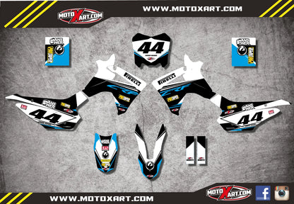 Custom Graphics Full Kit for Honda CRF 110 EURO Style Stickers (2013-2018)