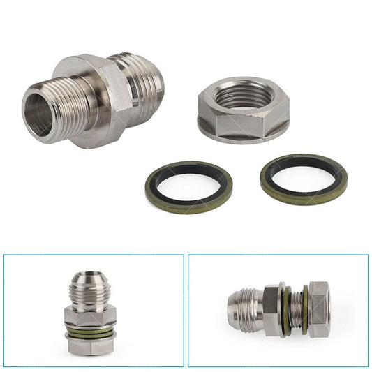 Turbo Oil Pan Sump Return Drain Adapter Fitting 10AN to M18x1.5