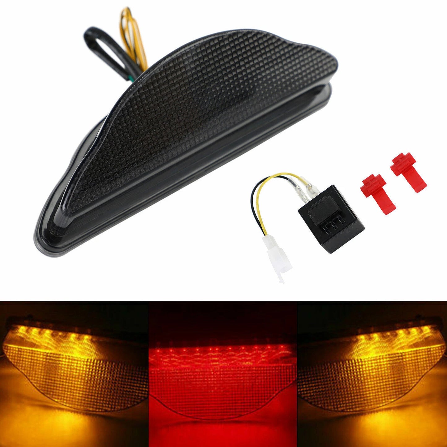Smoke Taillight with Integrated Turn Signals for Yamaha Road Star XV1700 (2002-2009)