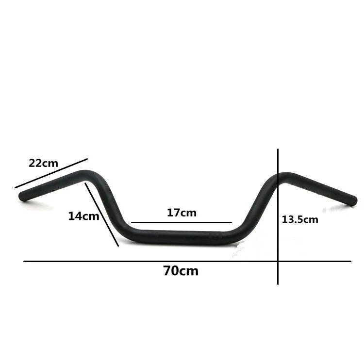 7/8'' 22mm Drag Handlebar Bar Black for Honda Yamaha Suzuki