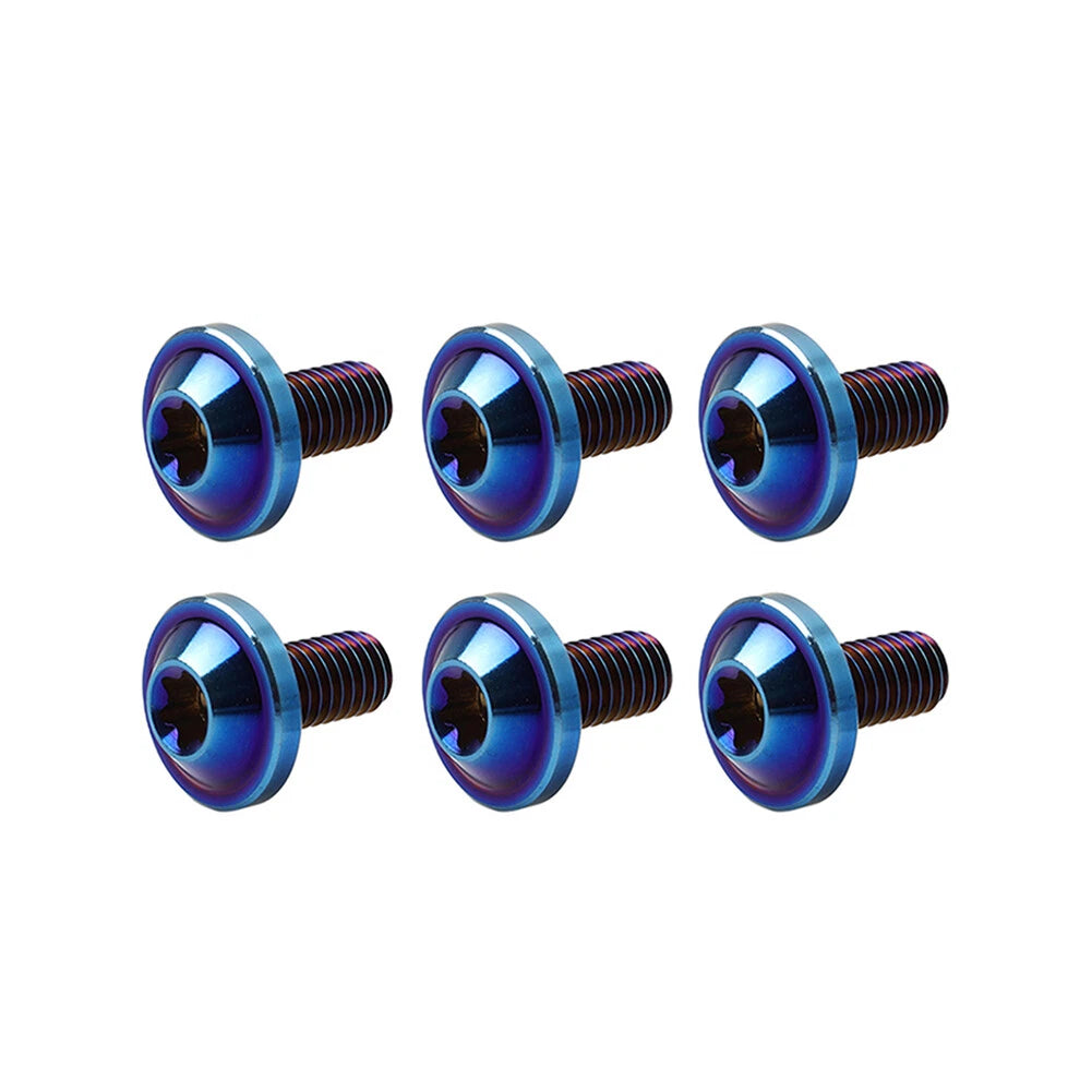 6pcs M6x20mm Titanium Torx Head Bolts for Bike Motorcycle