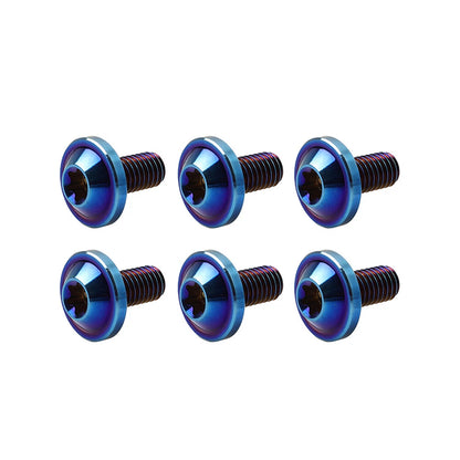 6pcs M6x20mm Titanium Torx Head Bolts for Bike Motorcycle