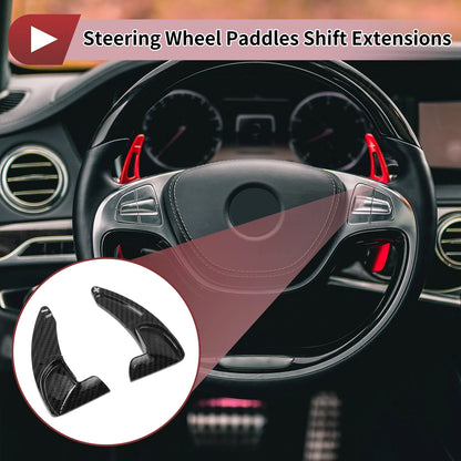 Black Plastic Steering Wheel Paddles for Jeep Grand Cherokee (2014-2020)